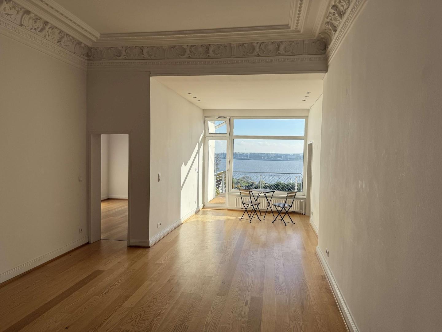 Wohnzimmer/ Elbblick