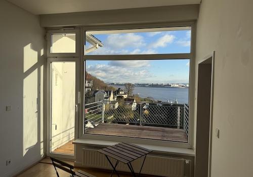 Wohnzimmer/ Elbblick