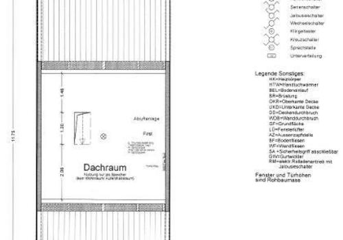 Grundriss Spitzboden