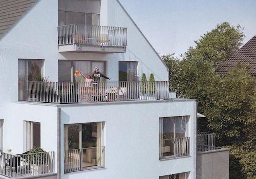 Gartenansicht Verkaufsprospekt