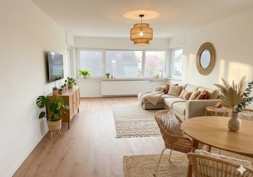 Wohnzimmer möbliert (Beispiel)