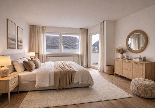 Schalfzimmer möbliert (Beispi)