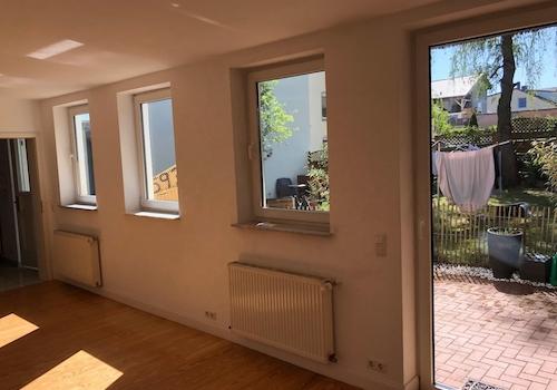 Wohnzimmer, Blick nach draußen