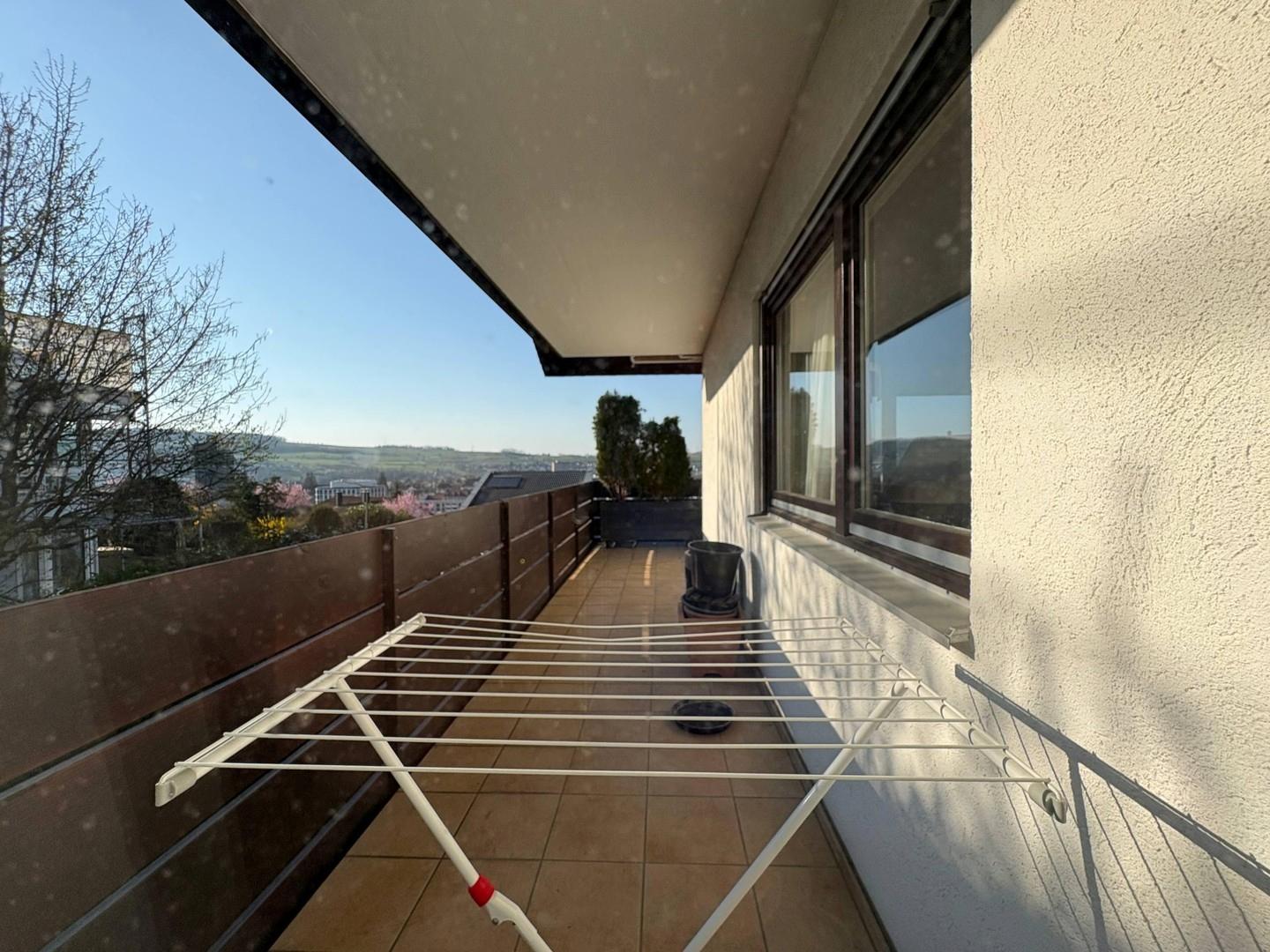 Blick Badezimmerfenster