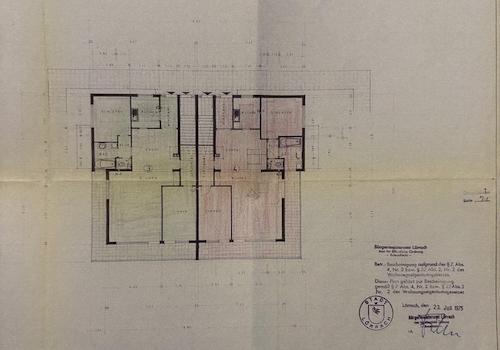 Grundriss (rechts/rot)