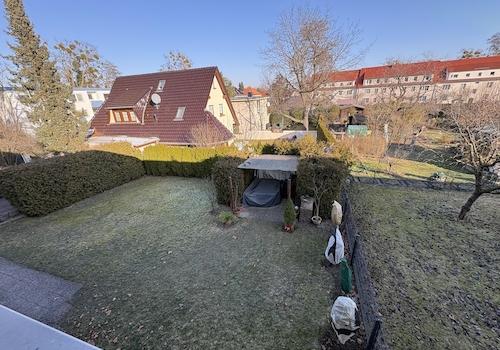 Gartenansicht aus Zimmer 2