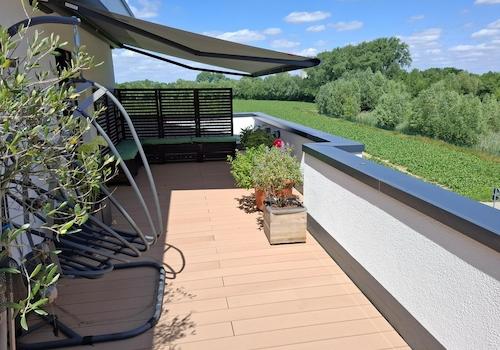 Östl. Teil der Dachterrasse