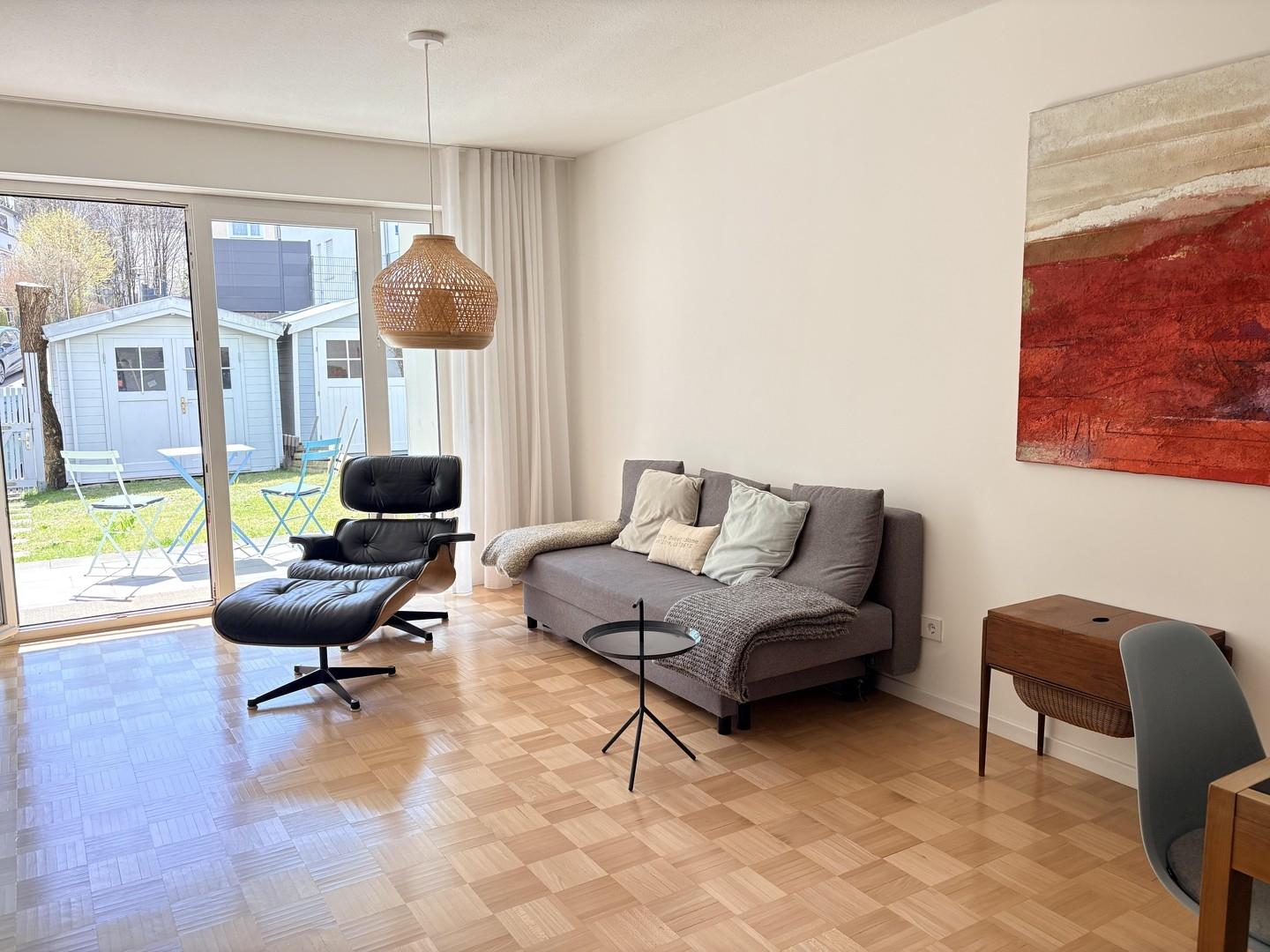 Wohnzimmer, Zugang zur Terasse