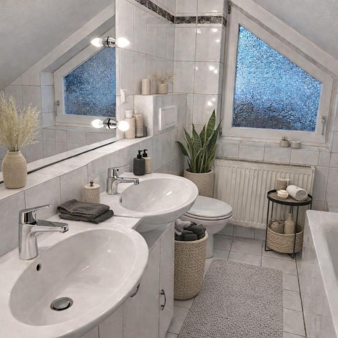 Badezimmer mit 2 Waschbecken