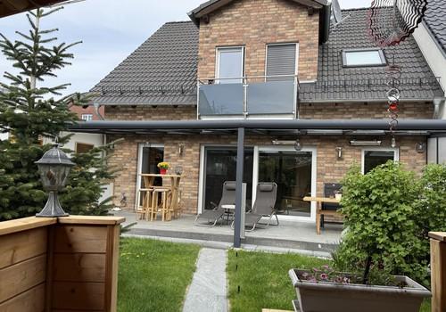 Blick vom Gartenhaus