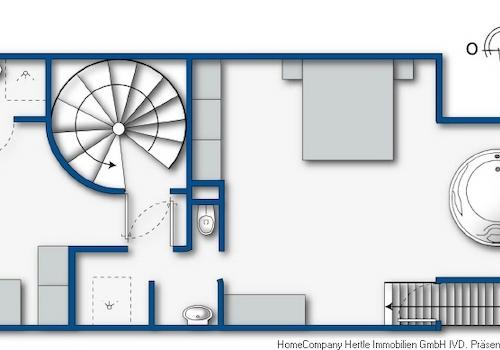 Grundriss obere Etage