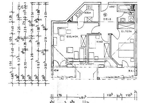 Plan: Grundriss Wohnung