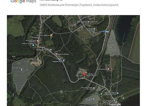 Draufsicht ehemalige Ziegelei Muldenstein