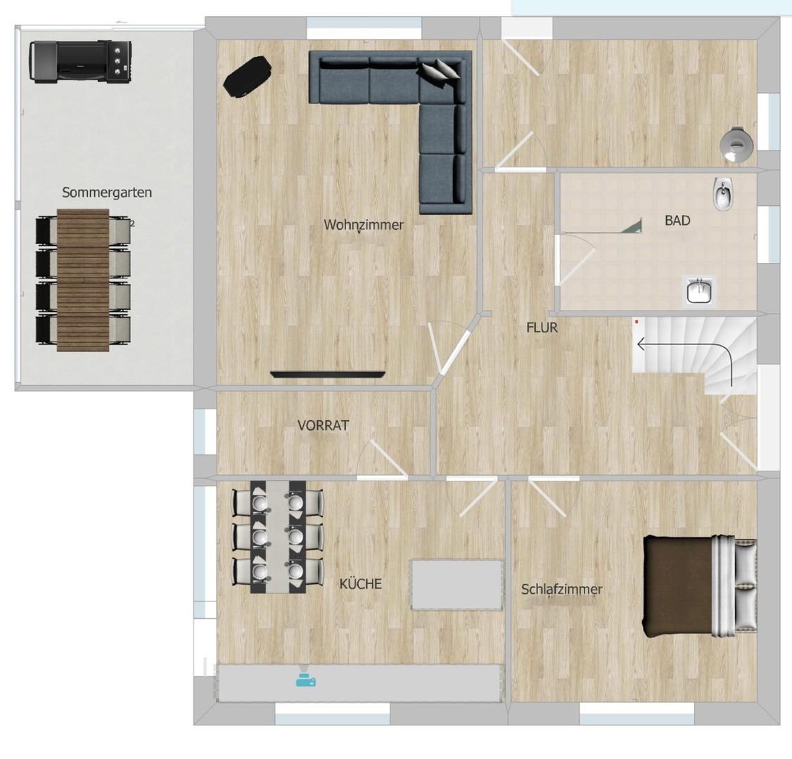 Grundriss des Erdgeschoss