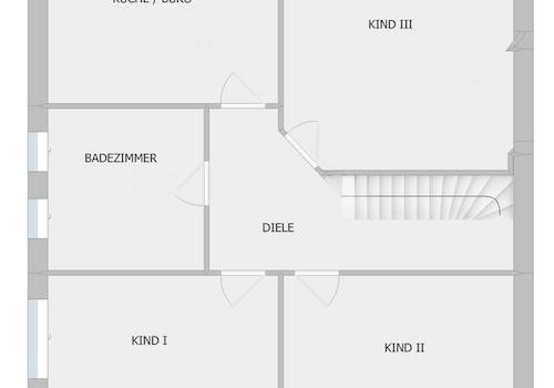 Grundriss des Obergeschoss