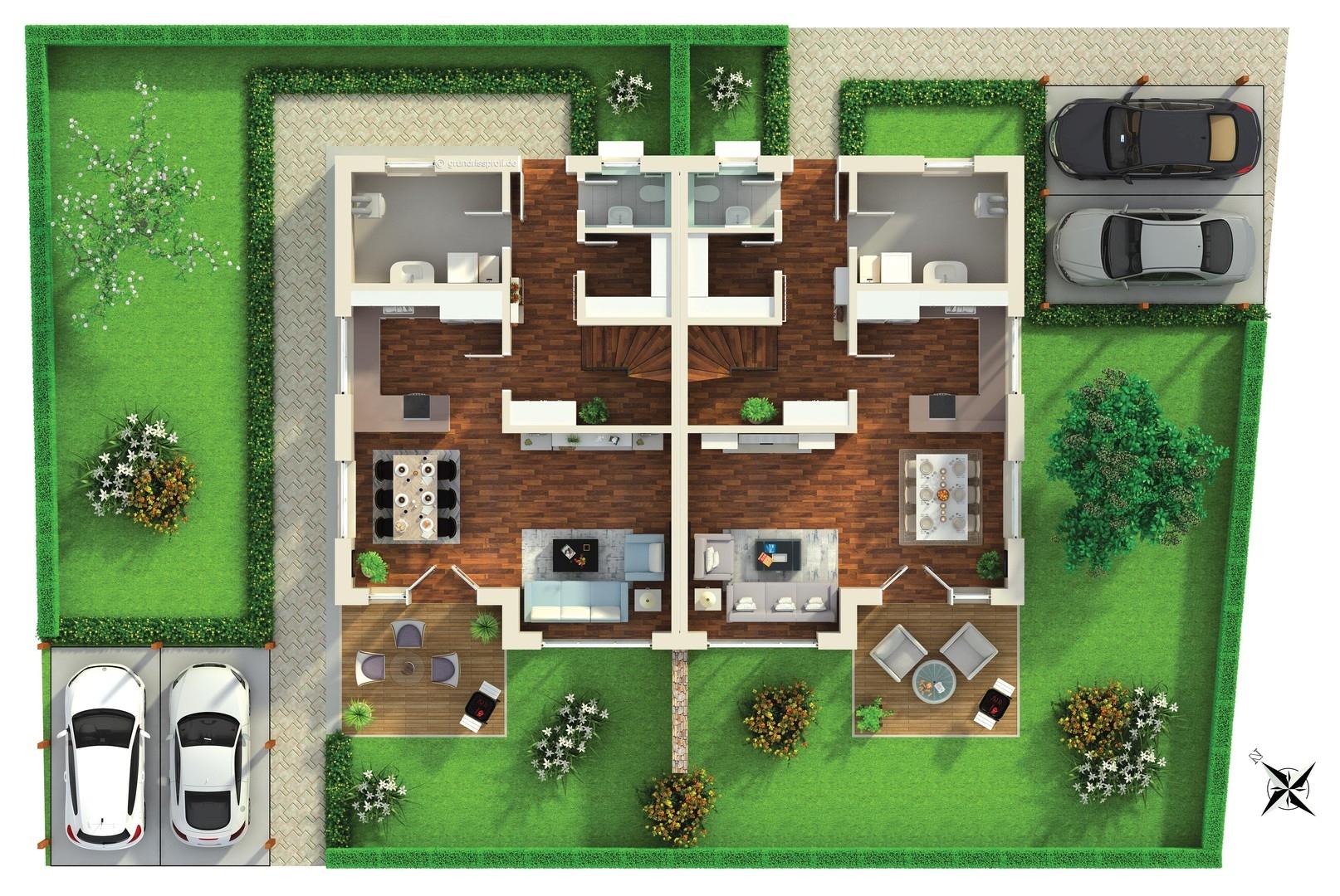 Erdgeschoss / Freiflächenplan