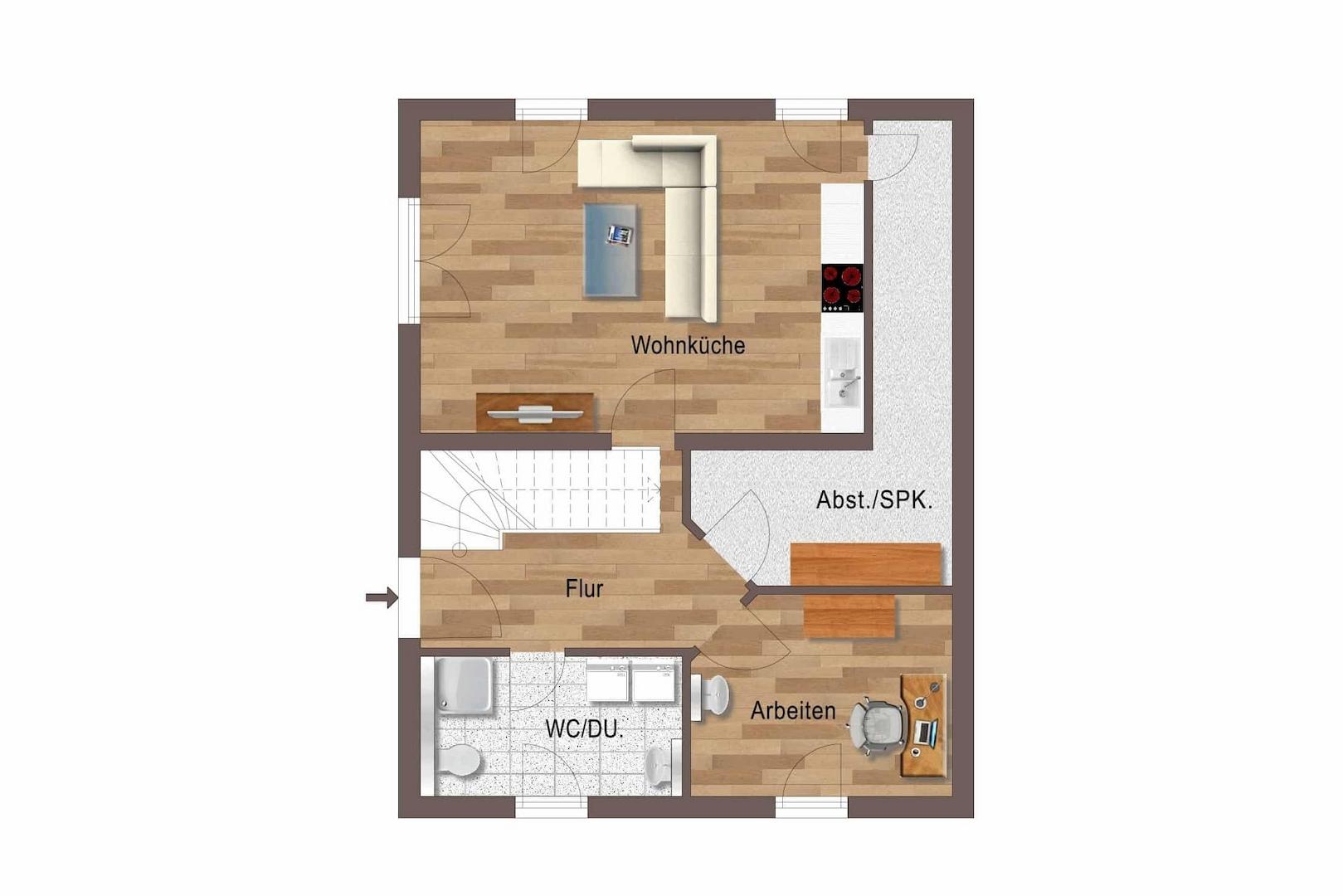 Einfamilienhaus | Grundriss EG