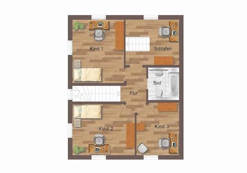 Einfamilienhaus | Grundriss 1. OG