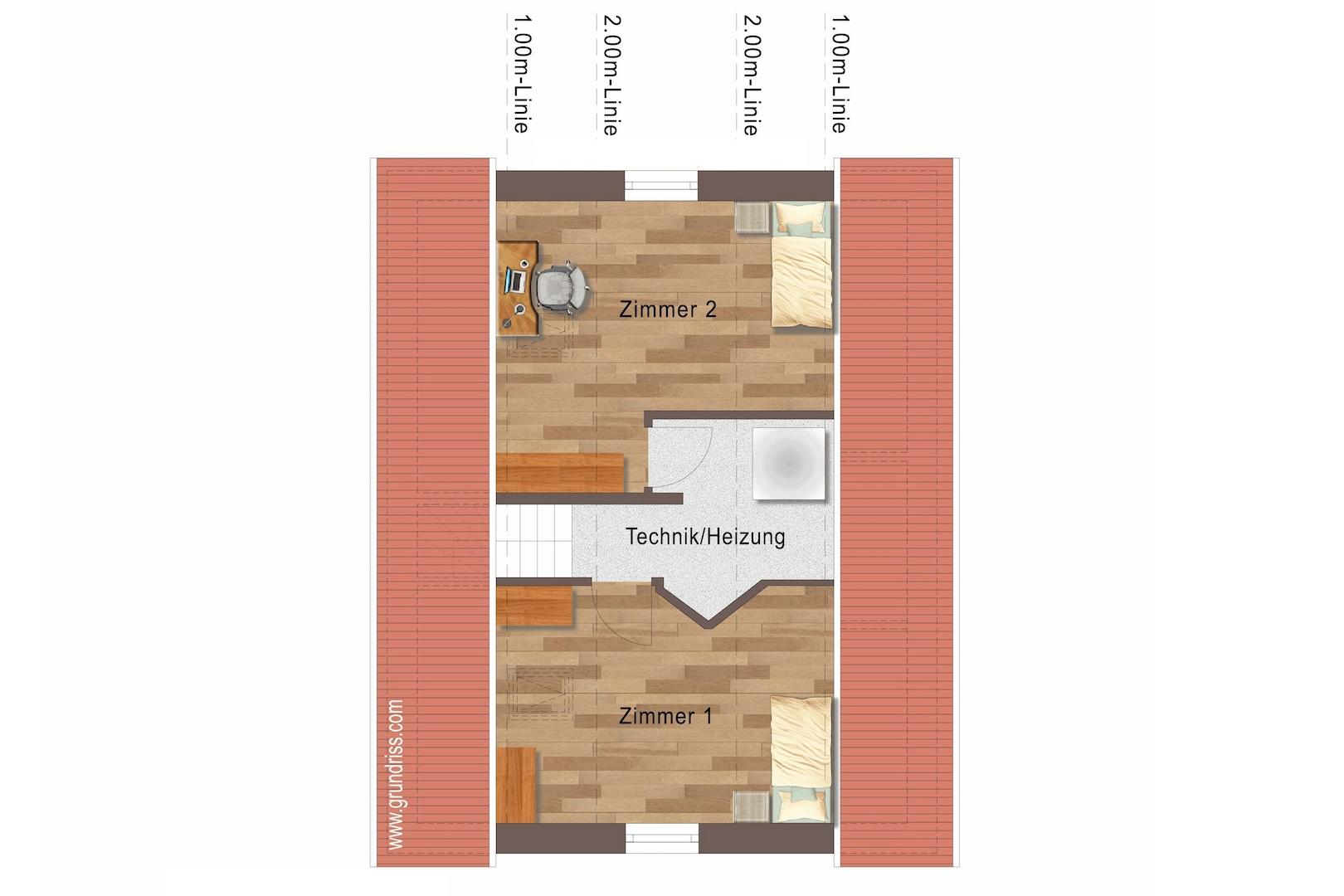 Einfamilienhaus | Grundriss DG