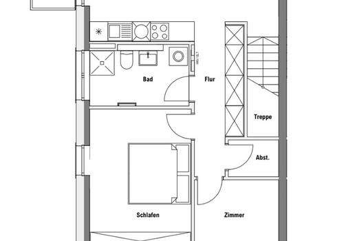 Grundriss 63sqm