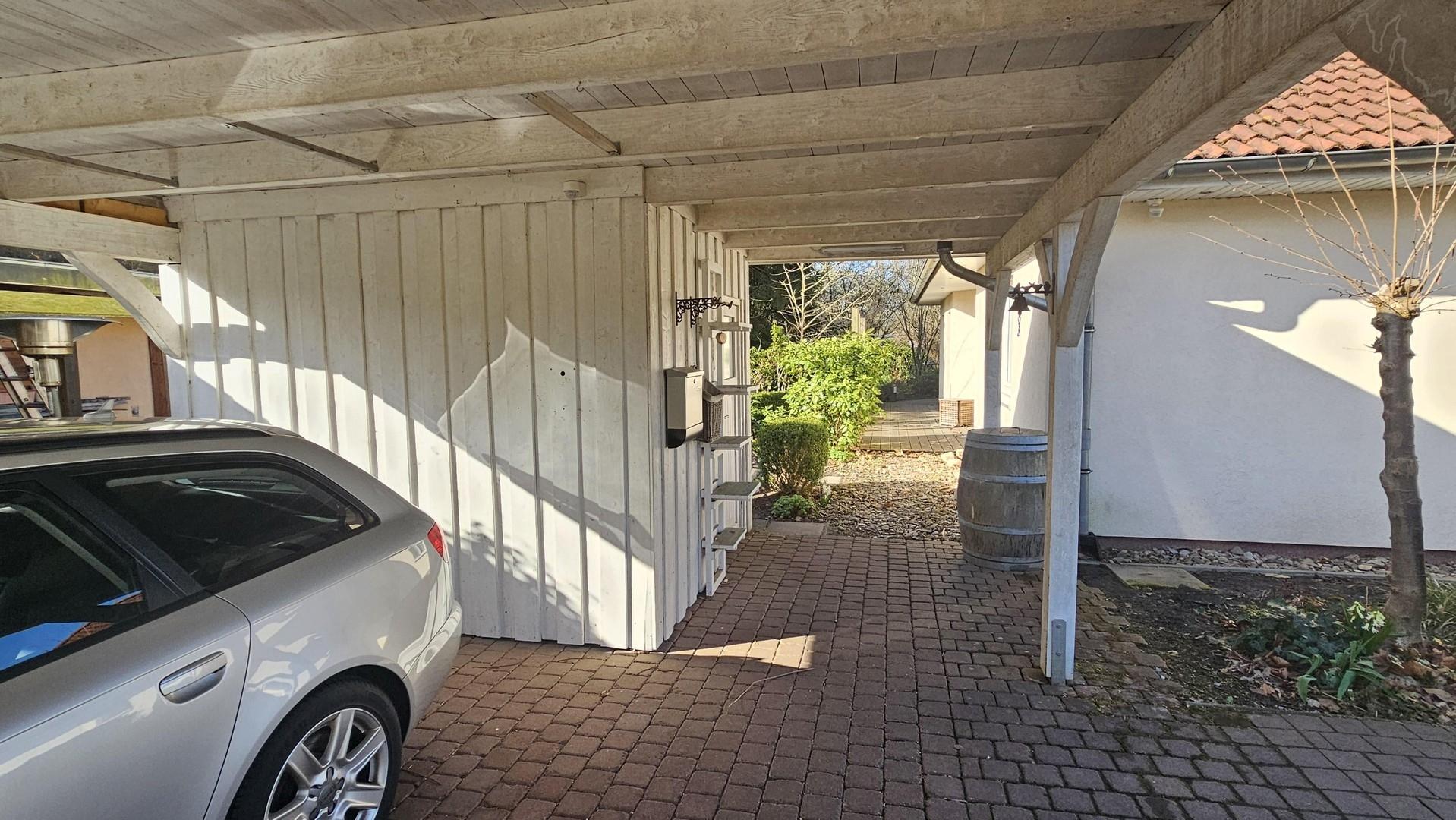 Carport mit 3x3 Schuppen