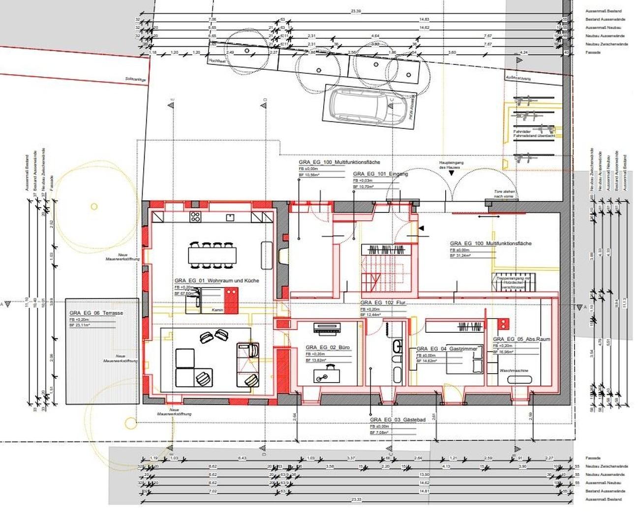 geplanter Grundriss EG