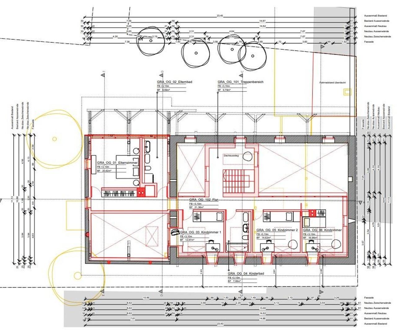geplanter Grundriss OG