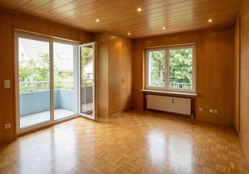 Schlafzimmer mit Balkon