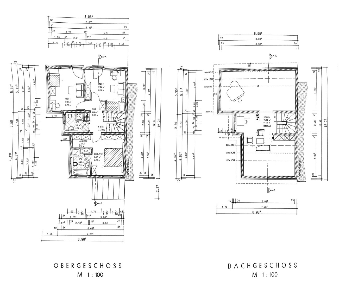 Dachgeschoss & Mittel
