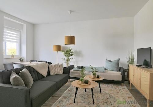 Blick ins Wohnzimmer