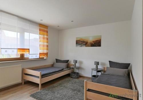 Blick in das große Schlafzimmer