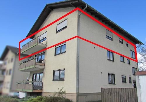 Blick auf die Wohnung