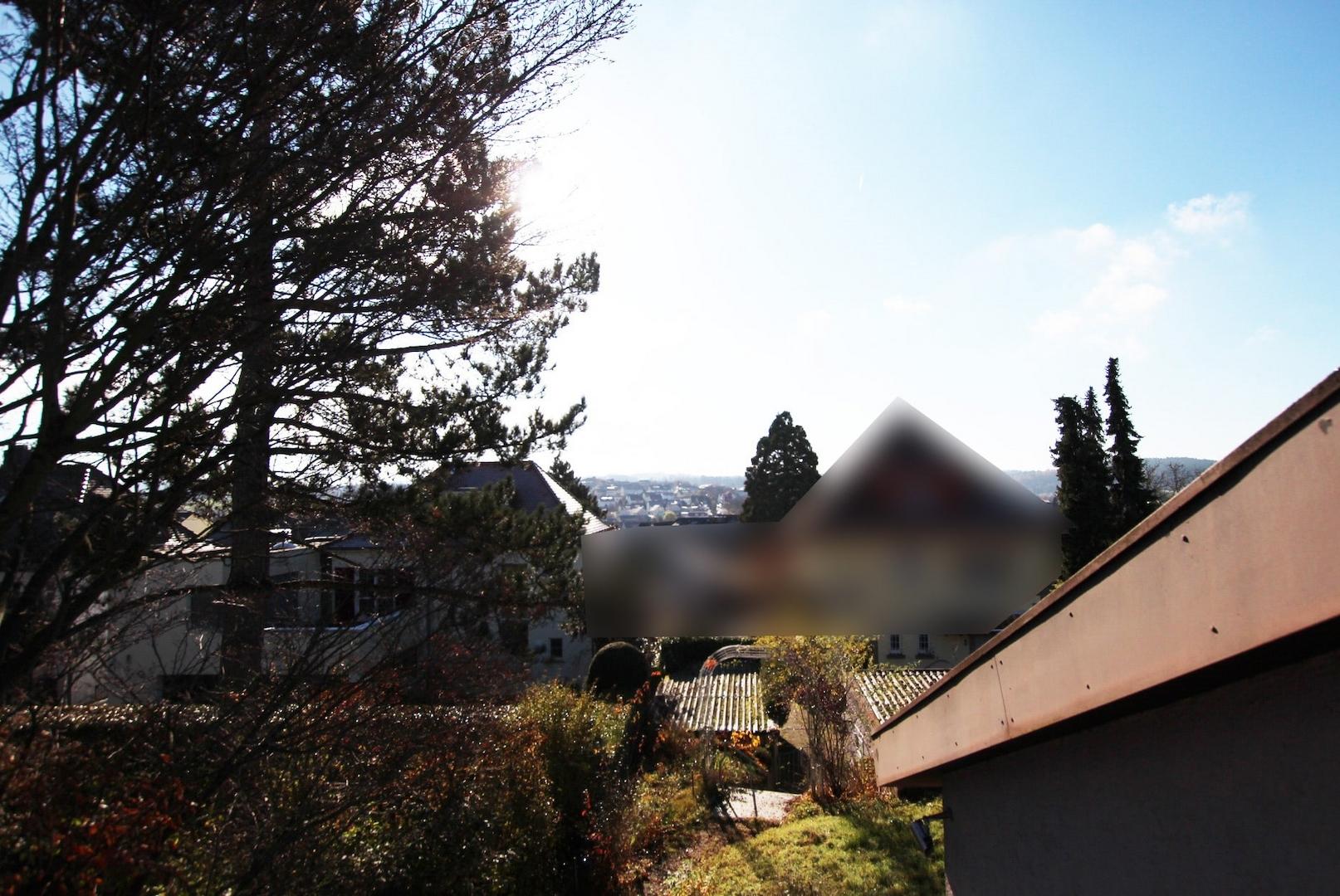Ausblick vom Balkon