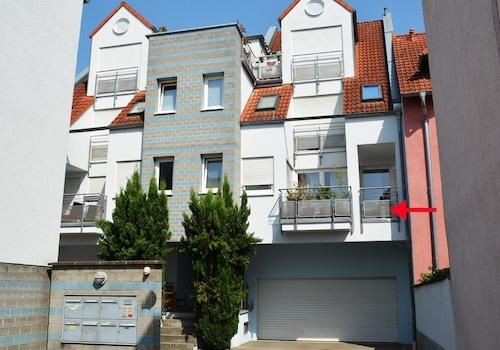 Blick auf die Wohnung