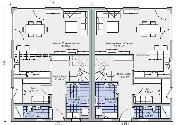 Twin 136 - Erdgeschoss