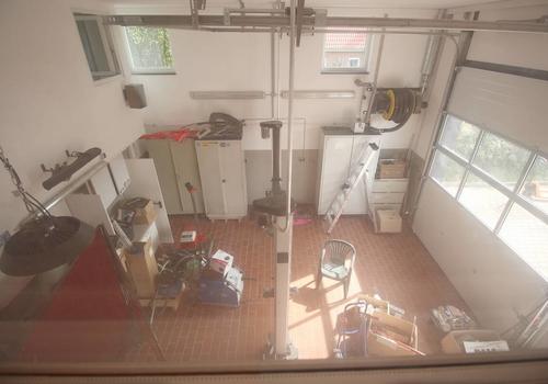 Adlerperspektive auf den Werkstattbereich