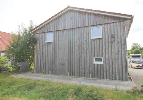 Rückansicht Werkstatt