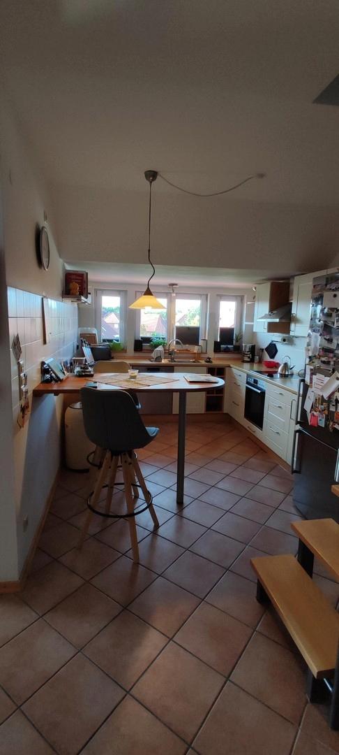 Blick in die offene Küche