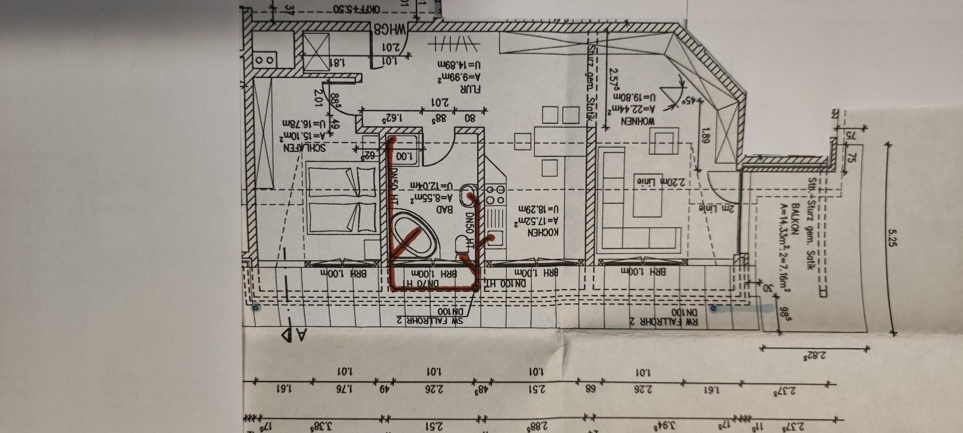 Grundriss der DG-Wohnung