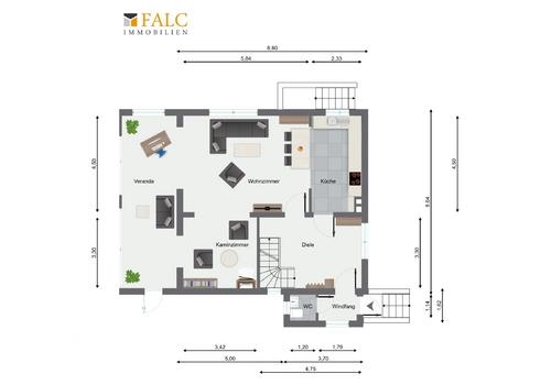 Erdgeschoss Haupthaus