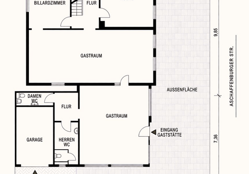 Grundriss 2-Parteienhaus EG