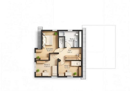 Grundriss DG ca.66,09m²