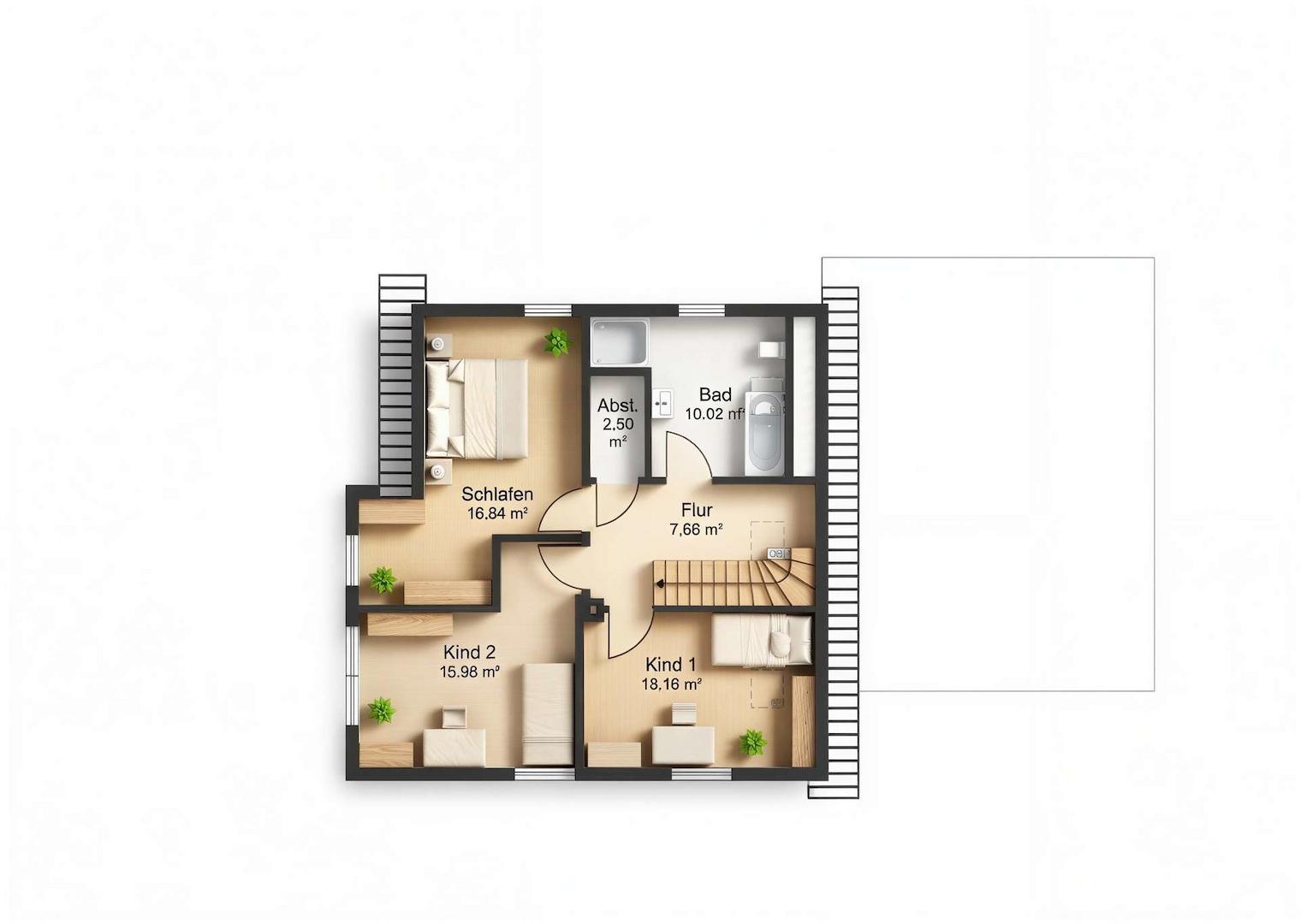 Grundriss DG ca.66,09m²