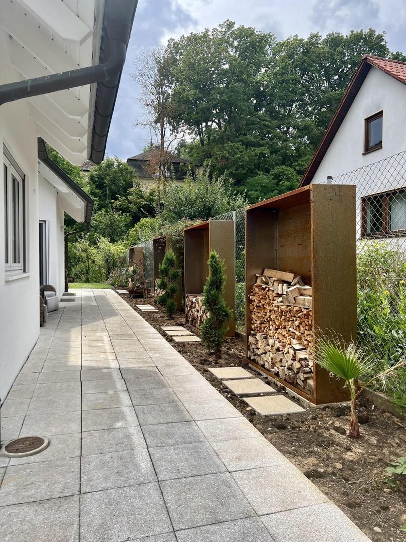 Garten hinter dem Haus