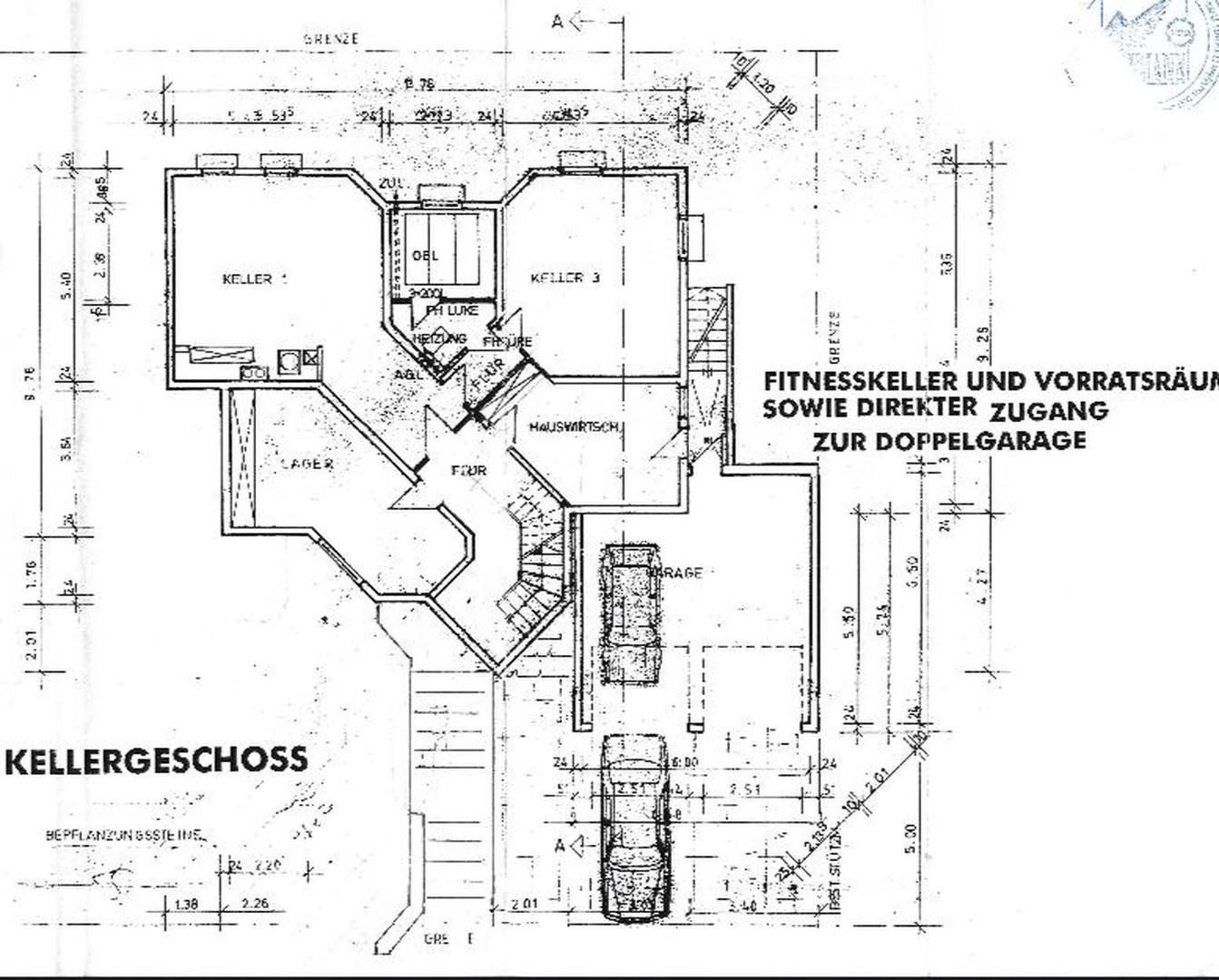Grundriss Keller