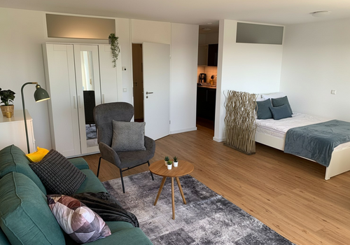 Wohnbereich (Bett Bsp.)