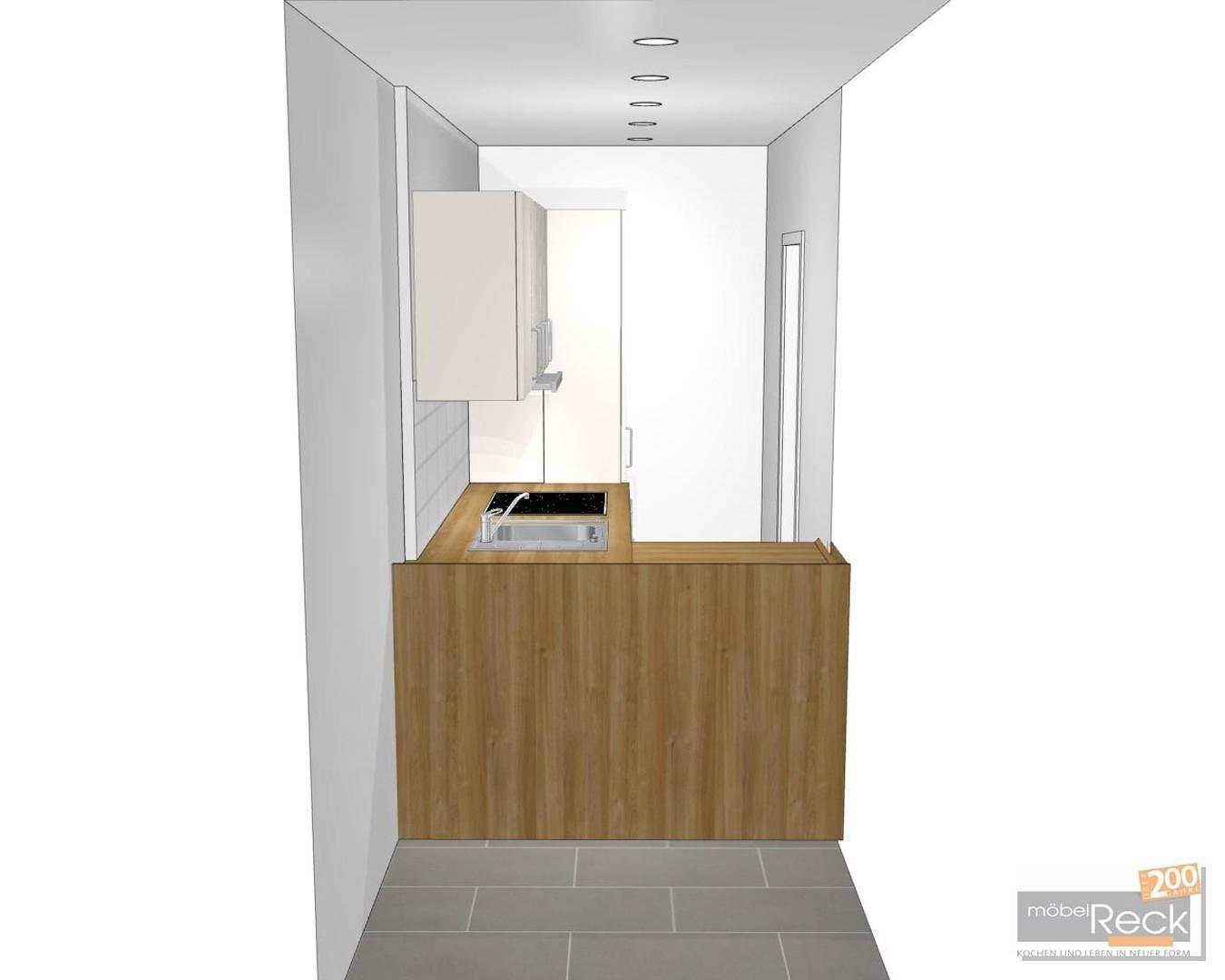 Küche vom Wohnzimmer