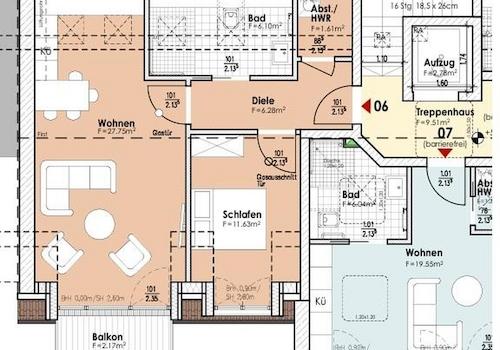 Wohnung 6 Haus B (55,54qm) 