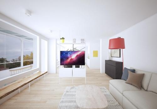 Wohn-Essbereich Panoramafenste