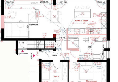 Whg 6 Grundriss und Elektro